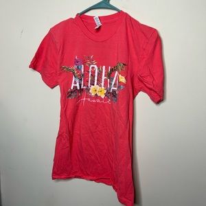Aloha Hawaii tropical short sleeve t shirt hawaiian floral design